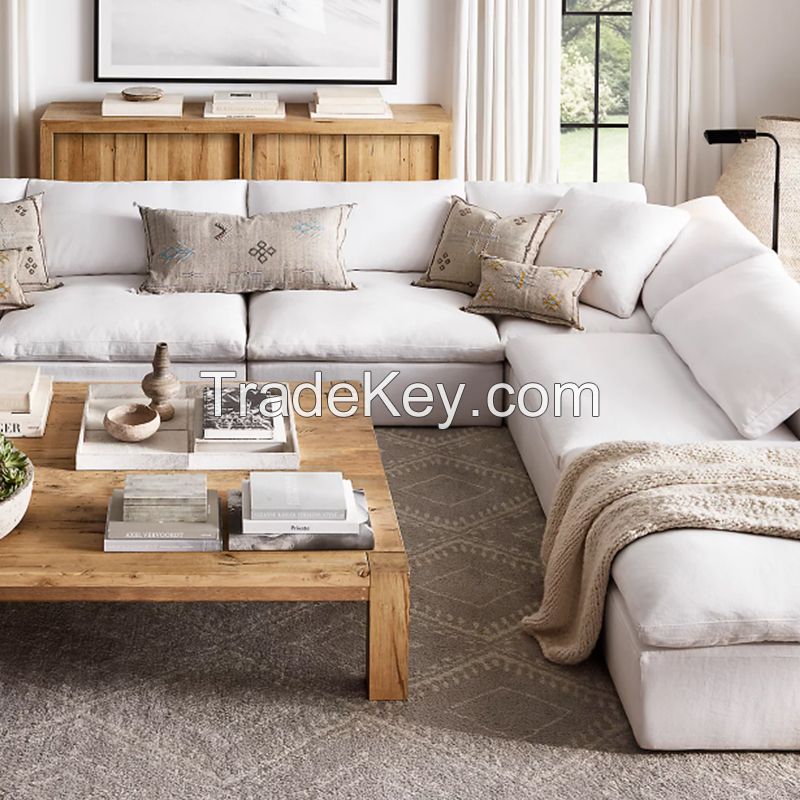 Modern minimalist cloud sofa cream style, minimalist and comfortable