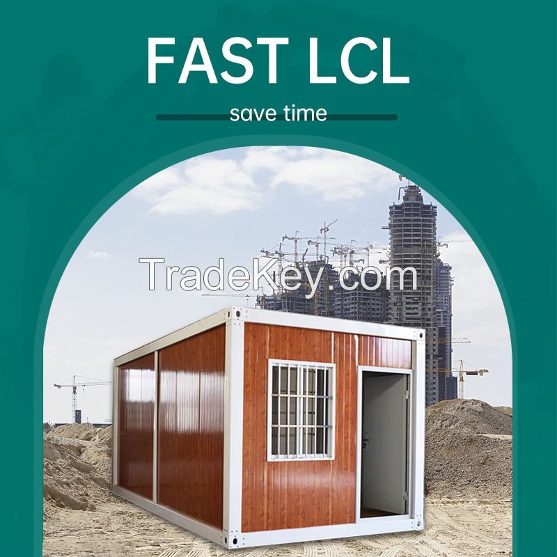 Customized simple room, movable container, mobile installation, living, fire-proof fast LCL house, construction site movable plate, color steel plate toilet, bathing