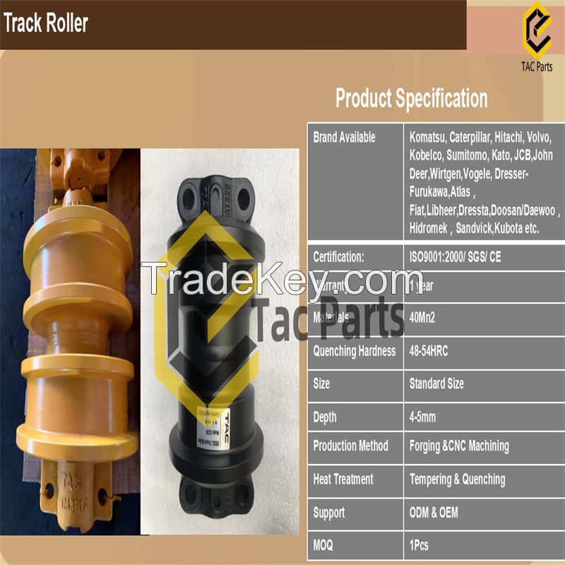 Mini excavator track roller CAT301.8 E70B CAT307 CAT308 PC10UU PC20 PC30 PC40 PC50