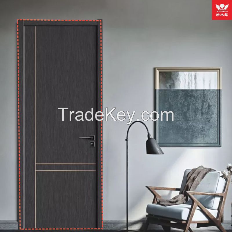 Weimutang custom interior set door, wooden door bedroom door modern minimalist interior door set door