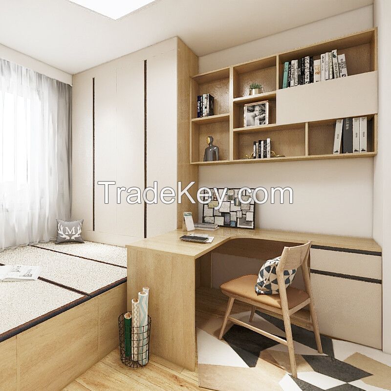 Weimutang custom wardrobe whole house custom overall wardrobe master bedroom multifunctional flat desk combination wardrobe storage cabinet