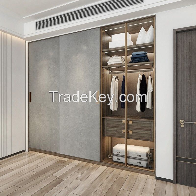 Weimutang custom wardrobe whole house custom overall wardrobe master bedroom multifunctional flat desk combination wardrobe storage cabinet