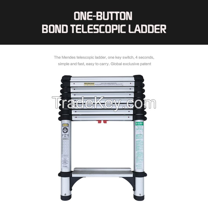 on-button bond telescopic ladder(sold from three pieces)