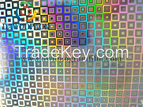 seamless silver rainbow pvc holographic film