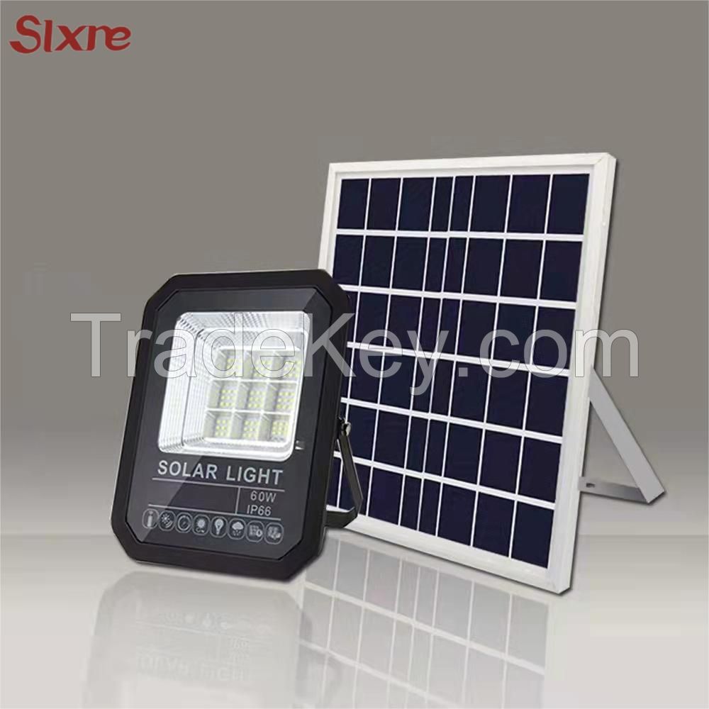 Solar Powered Outdoor Reflector Lighting Remote Control IP65 Waterproof 100W 200W 300W 500W LED Solar Flood Light