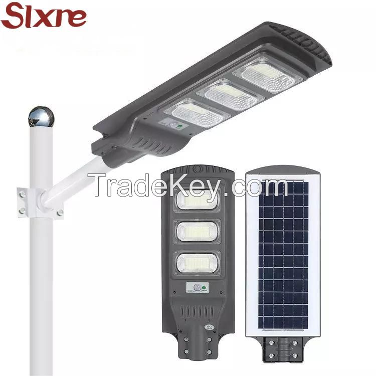 Solar Street Lamp Induction Motion Sensor Waterproof Integrated  Road Led Solar Street Lights