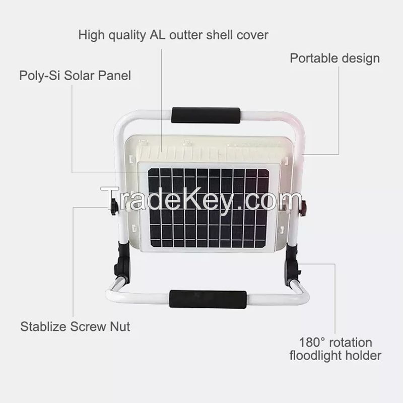 Solar Panel Solar Camping Light Pure White 30000Lumens with Power bank solar flood light