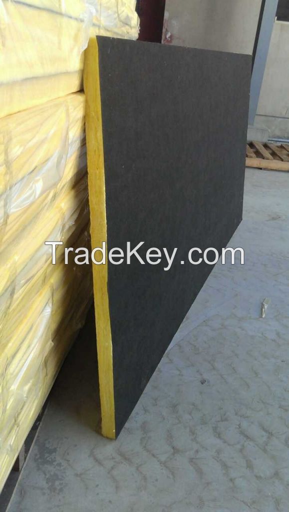 2022 top quality glass wool board fiber wool insulation panel 65kg/m3