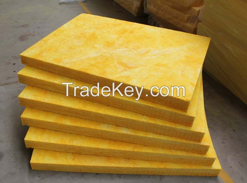 2022 top quality glass wool board fiber wool insulation panel 65kg/m3