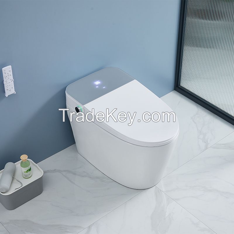 Multifunctional intelligent toilet with warm air drying, mobile massage, water temperature adjustment and air temperature adjustment