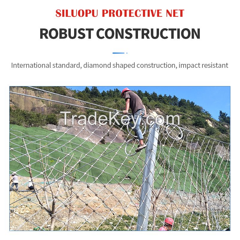 Rockfall Protection Barrier with Diamond Mesh(Customized model, please contact customer service in advance)