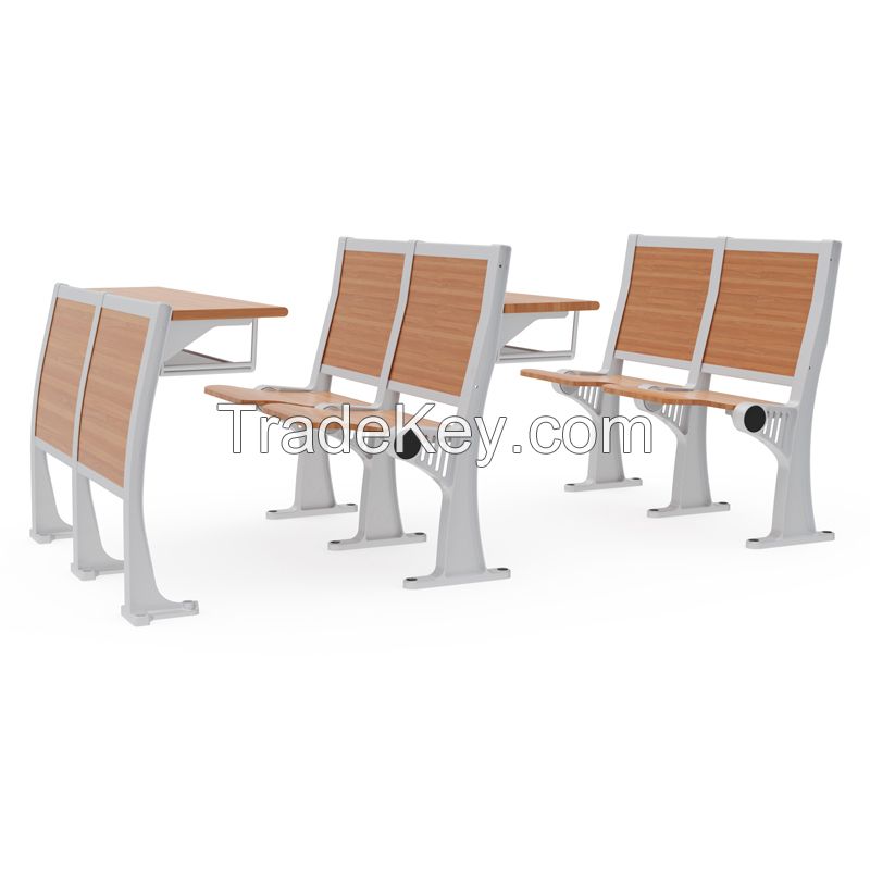  Fixed table and chair steps classroom table and chair aluminum alloy metal frame, no rust