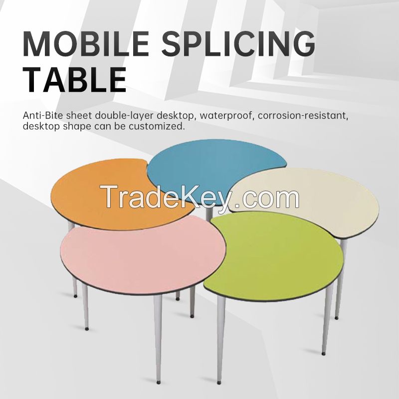  Colorful table movable splicing table desktop shape can be customized (please contact customer service)