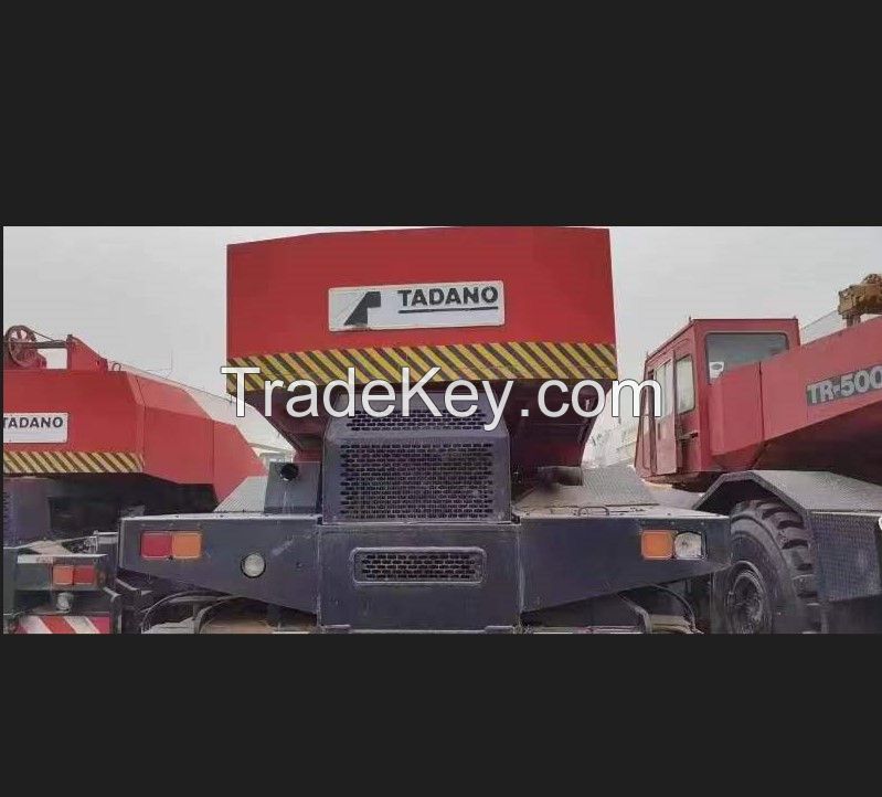 4 Pcs Tadano 50Ton Rough terrain crane TR-500EX used wheel crane for sale