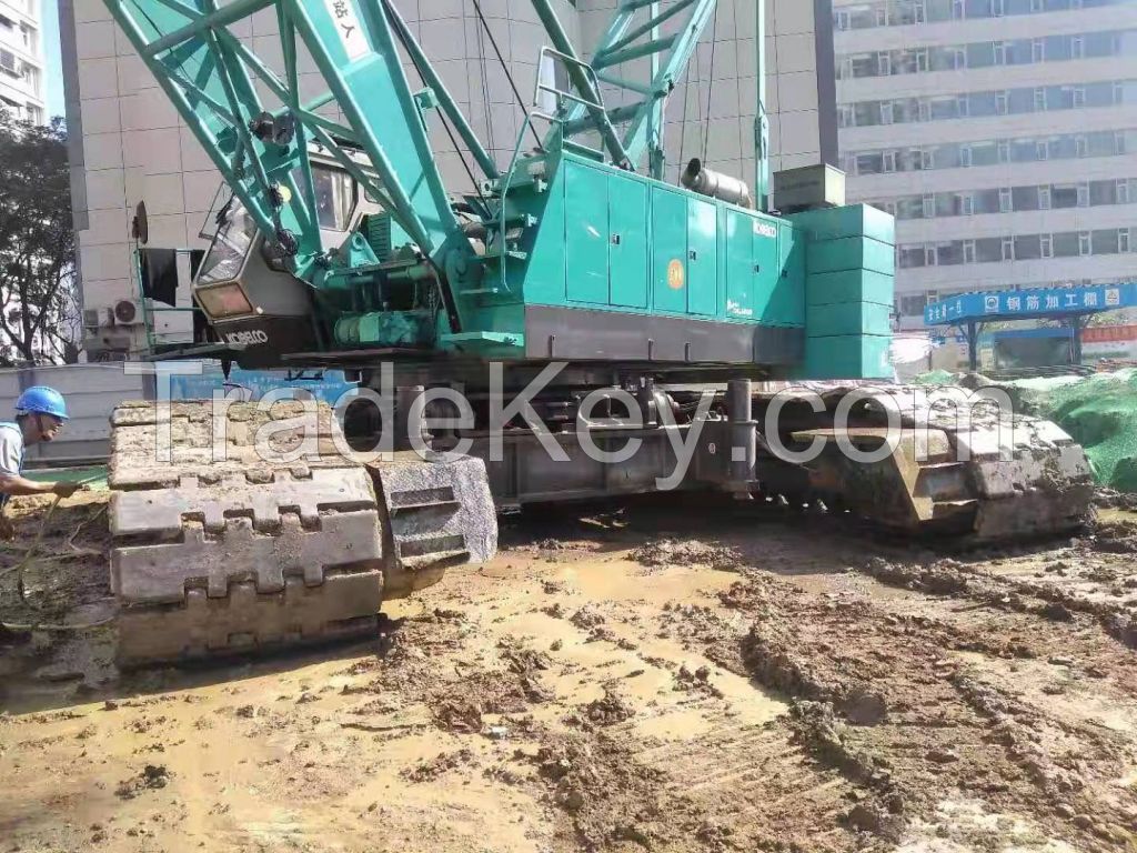 150ton used Kobelco crawler crane made in Japan original high quality