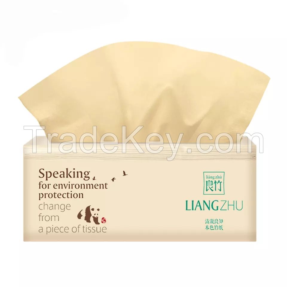 Hot Sale Eco-friendly Bamboo Paper Soft Facial Tissue