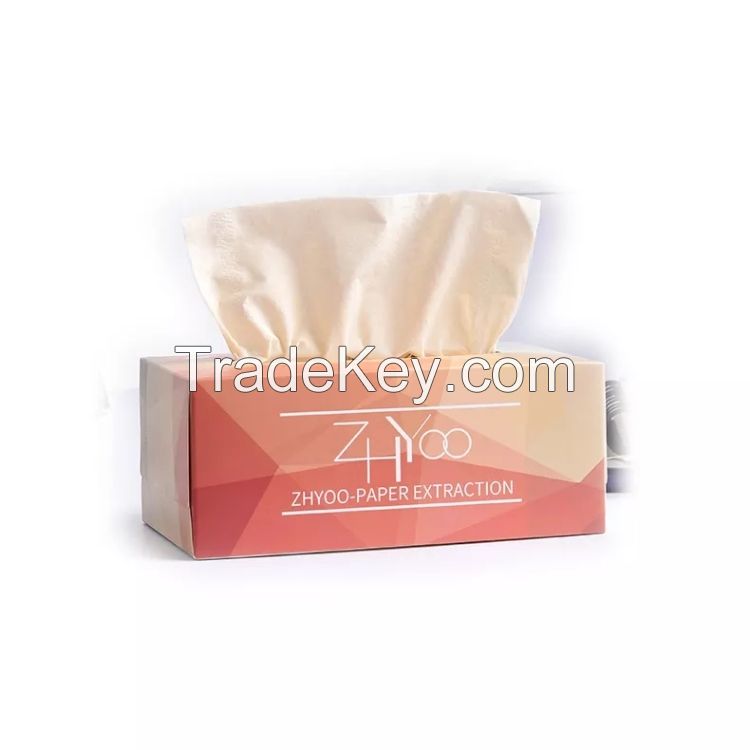 Hot Sale Eco-friendly Bamboo Paper Soft Facial Tissue