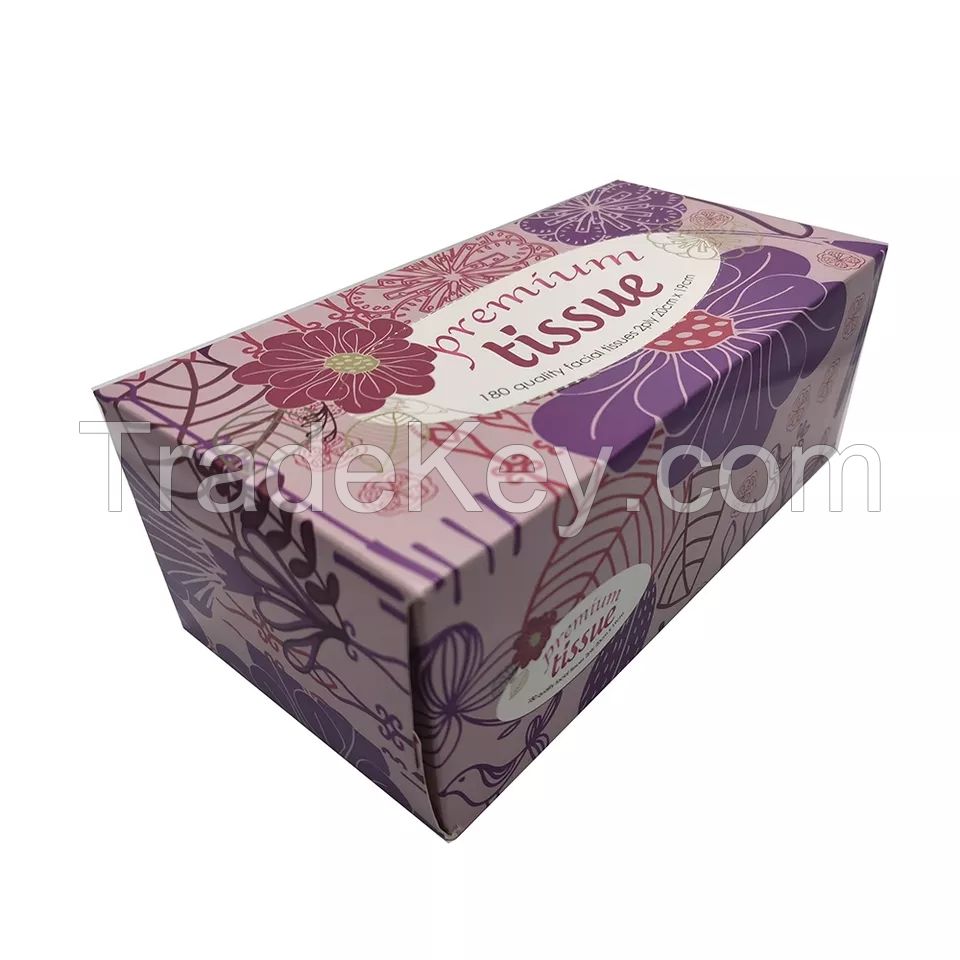 Square Best Quality Box Paper Facial Tissue for Advertising hot sales in China