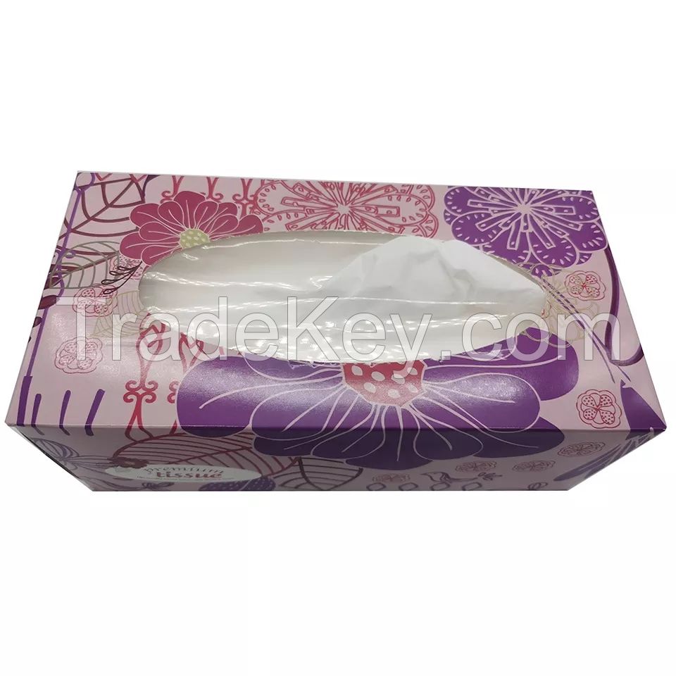 Square Best Quality Box Paper Facial Tissue for Advertising hot sales in China