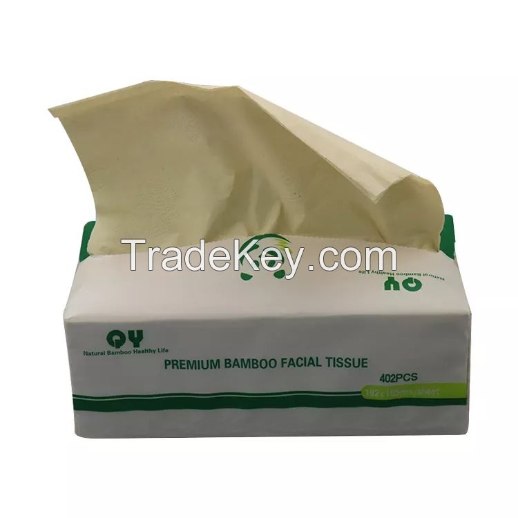 Hot Sale Eco-friendly Bamboo Paper Soft Facial Tissue