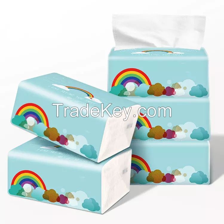 Facial Tissue Paper for Home Wholesale Cheap Pulp 2 Ply Facial Tissue soft Pack