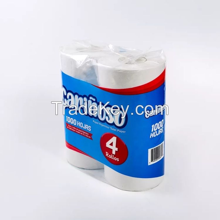 Wrapping Print Embossed Roll Toilet Paper Tissue