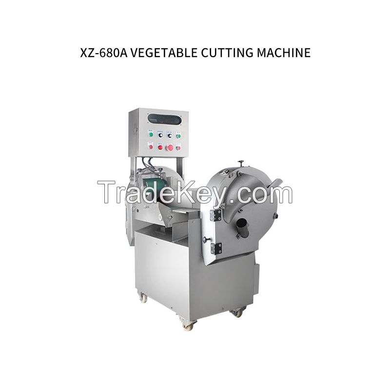 The vegetable cutting machine is multi-purpose, and the size of the vegetable cutting specifications can be adjusted according to different needs, which is convenient and fast