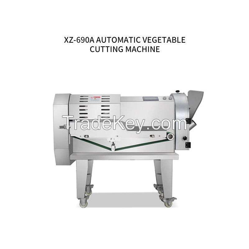 The vegetable cutting machine is multi-purpose, and the size of the vegetable cutting specifications can be adjusted according to different needs, which is convenient and fast