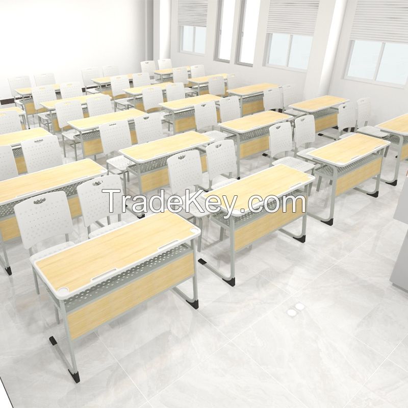   Two person desks and chairs, waterproof, heat proof, explosion proof, scratch proof, contact customer service for customization