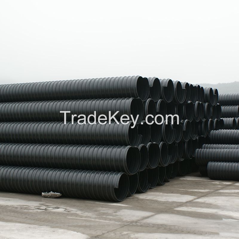 Polyethylene Steel Band Enhanced Spiral Ripple Tube