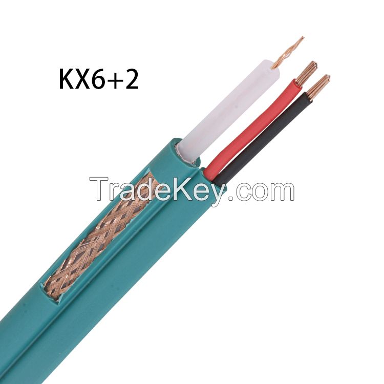 Rg59 power coaxial cable white Color