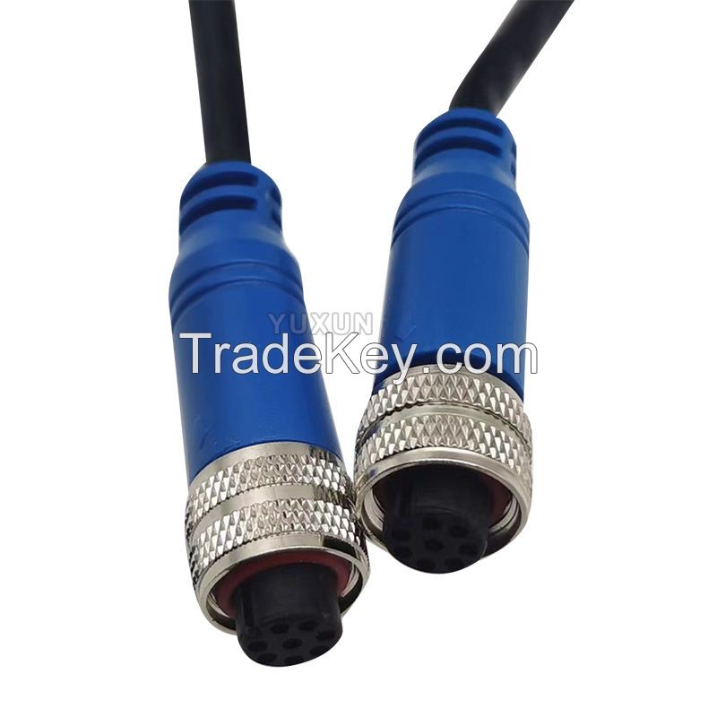 M12 Overmolded Cable Ethernet Cable 5PIN 6PIN 8PIN CAT5 CAT6 Cable Connector