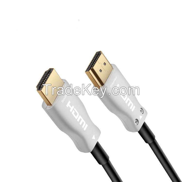 Oem Gold Plated Fiber Optic Hdmi To Hdmi Extender 18gbps 4k 3d Video Hdmi Cable