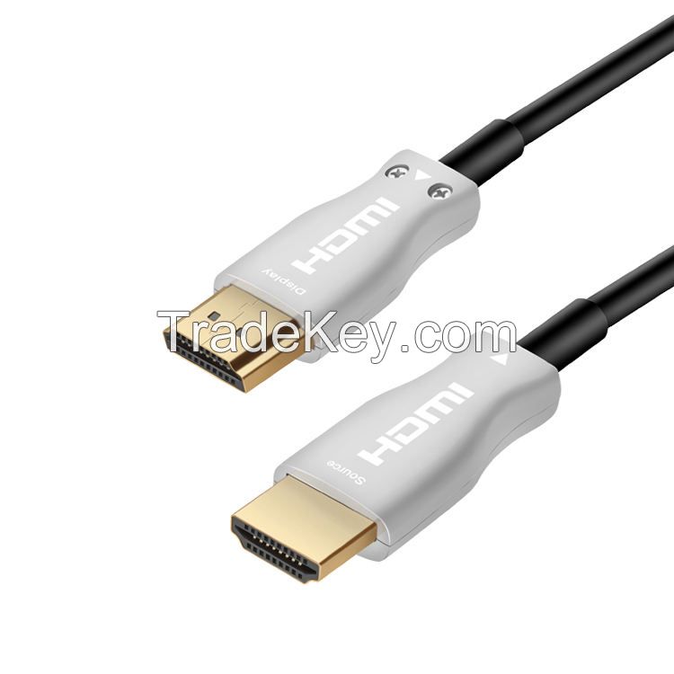 Oem Gold Plated Fiber Optic Hdmi To Hdmi Extender 18gbps 4k 3d Video Hdmi Cable