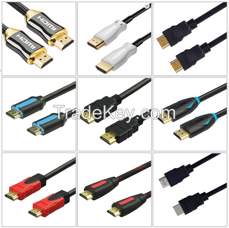 Nylon HDMI Cable For Hdtv Projector Ps4 TV Box 120hz 8k 2.0 2.1 Hdmi Cable