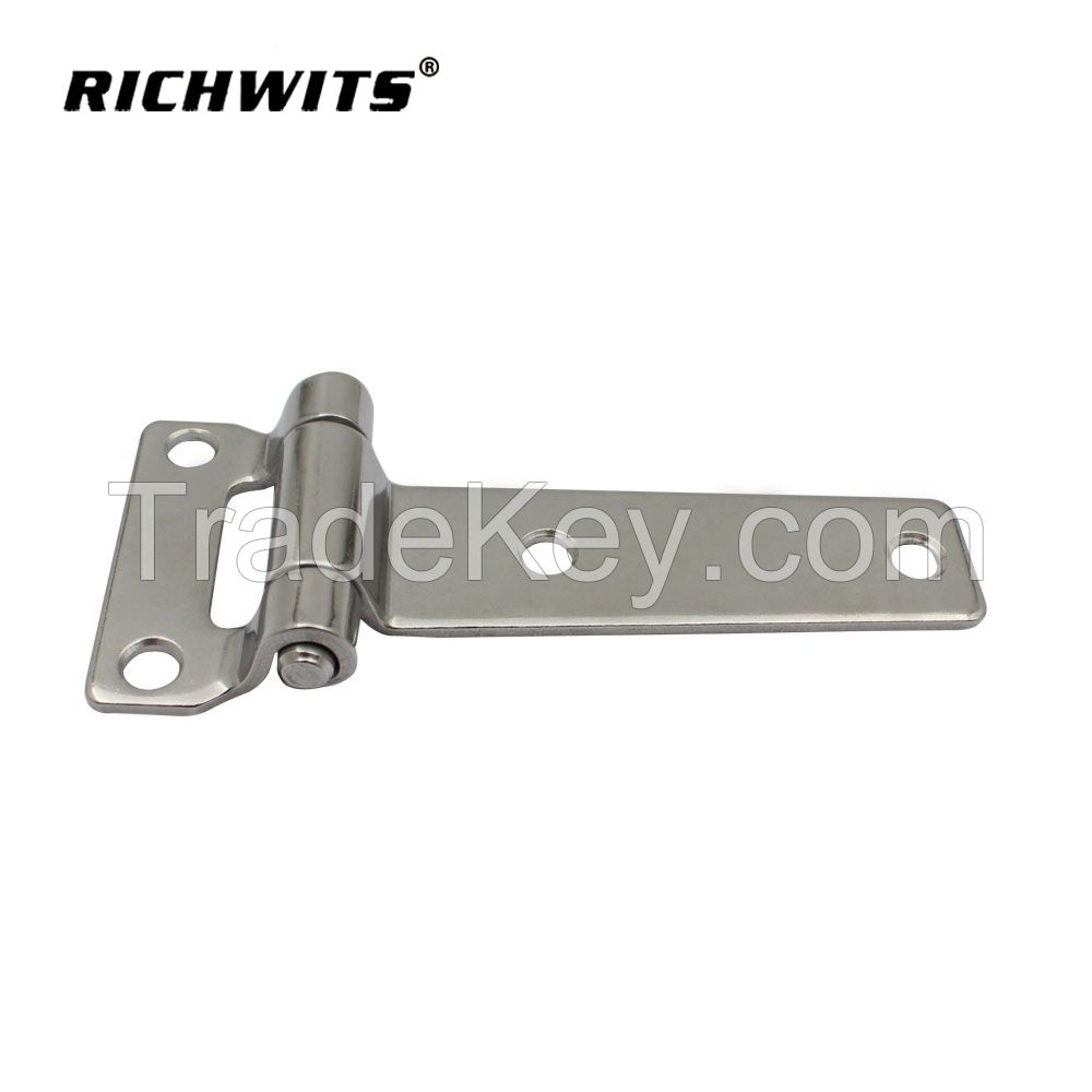 Stainless Steel T Type Container Hinges Deck Cabinet Door Hinge For Industrial Wooden Cases Boat Home Hardware Accessories