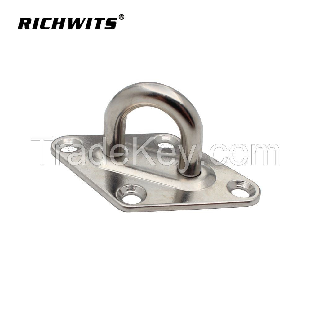 Marine Rigging Hardware Stainless Steel Diamond Eye Pad Plate