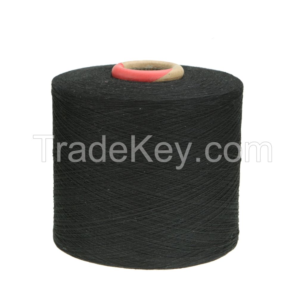 recycled cotton polyester blend yarn for knititng and weaving