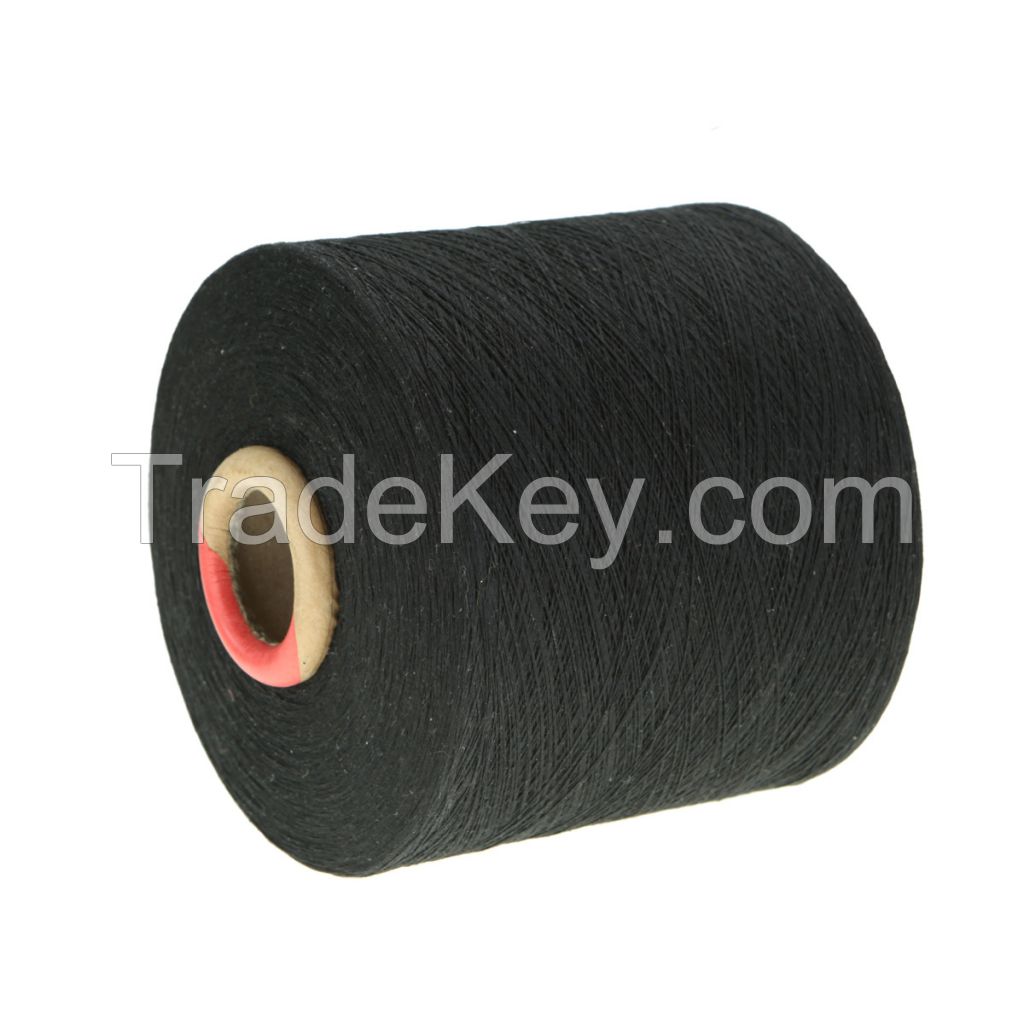 Manufacture Cheap Weaving Spun Mop Yarns Recycled Cotton Glove Yarn Cone Wholesale