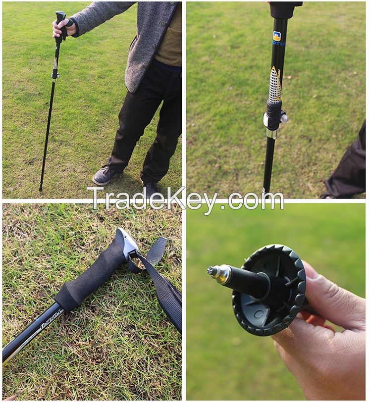 Folding walking stick