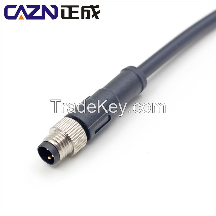 M8 IP67 Waterproof Electrical Wirable Connector