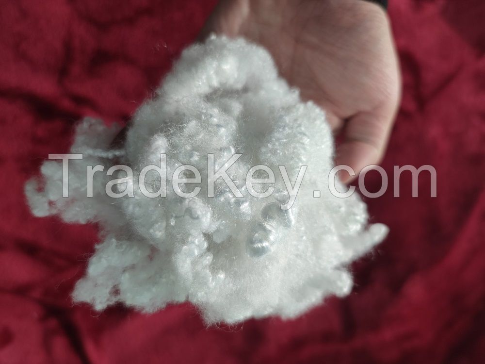 good quality white Virgin 100% Polyester flame retardant 4D*51MM polyester staple fiber for clothing