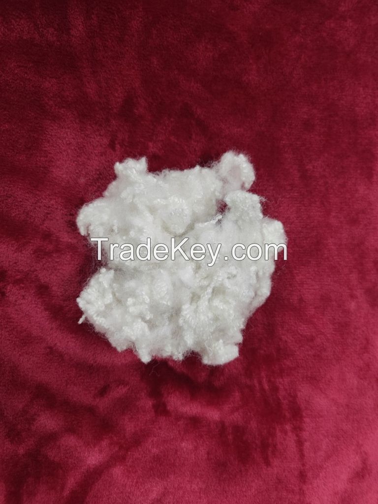 good quality 100% Polyester Virgin 15D*32mm HCS Polyester Staple Fiber for filling