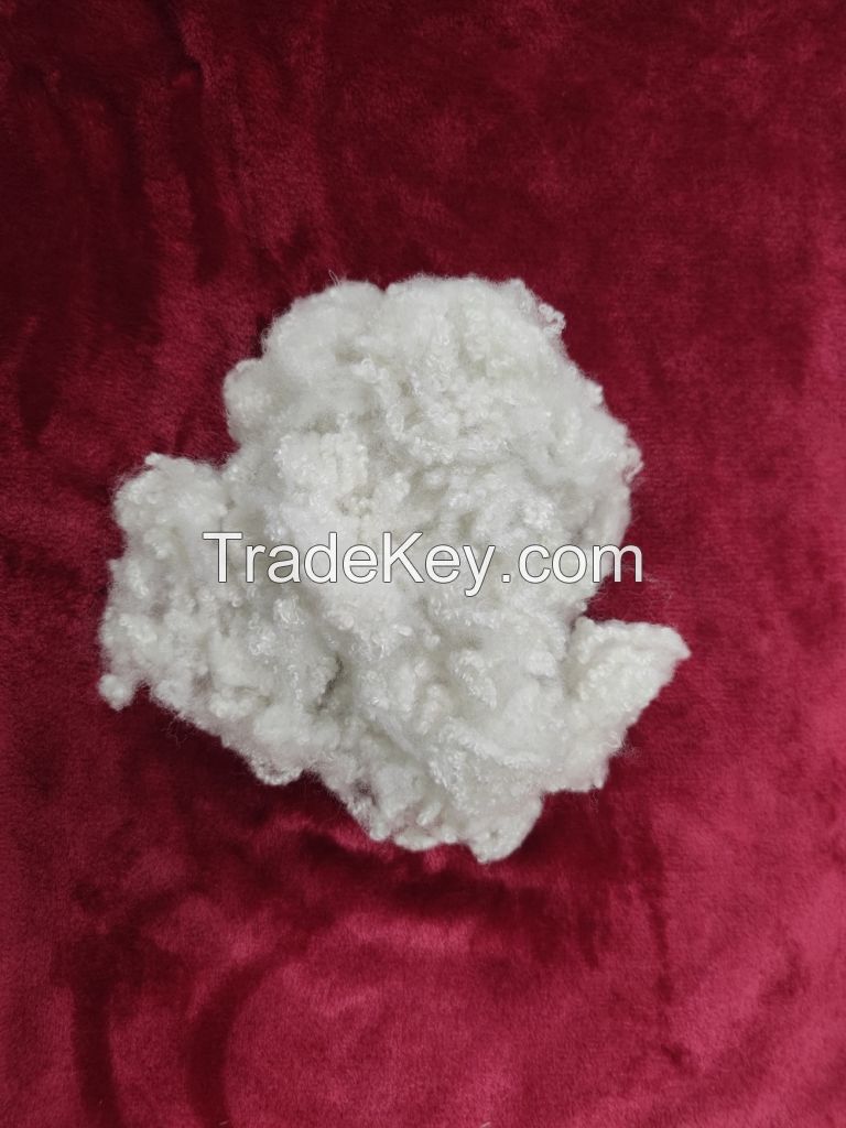 good quality 100% Polyester Virgin 15D*32mm HCS Polyester Staple Fiber for filling