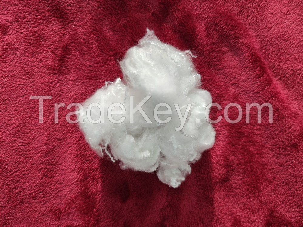 high quality soft 1.5D*32mm Micro fiber Denier Virgin Polyester Staple Fiber Raw White for Filling