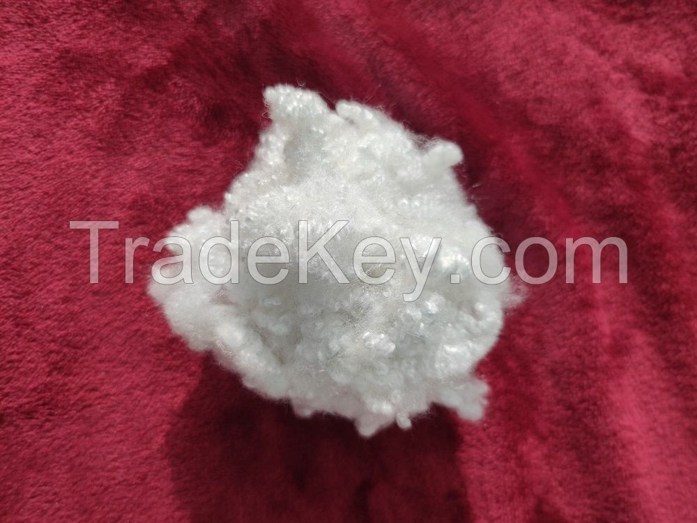 good quality soft 100% Polyester Virgin 7D*64mm Hollow Conjugated Siliconized Polyester Staple Fiber for filling