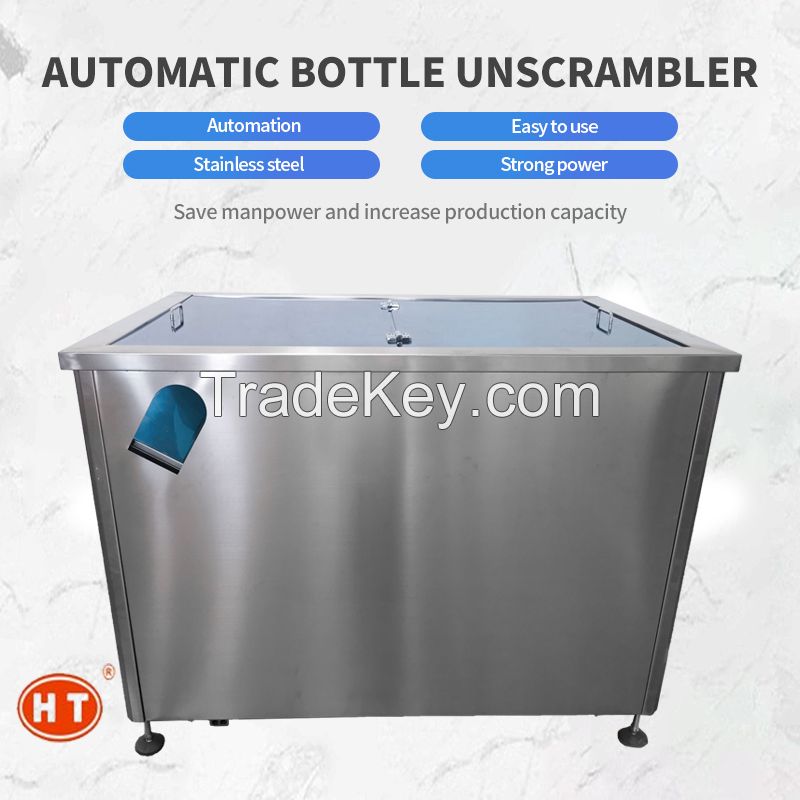 Automatic bottle unscrambler Applicable specifications: 100ml, plastic bottle (can be customized according to user needs)