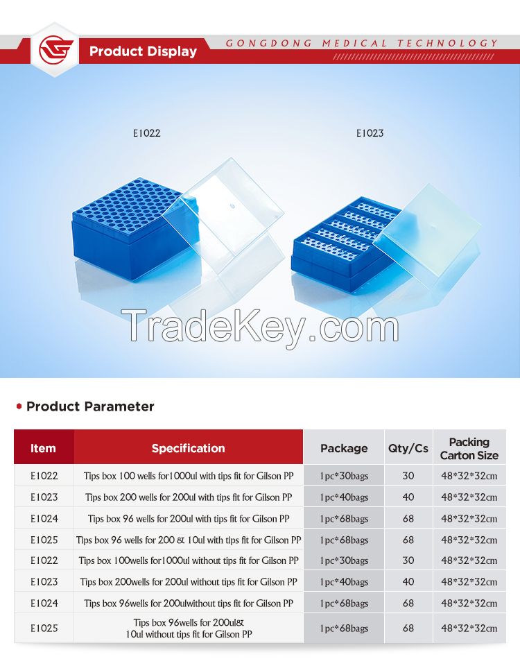 Lab sterile micro filter pipette tips