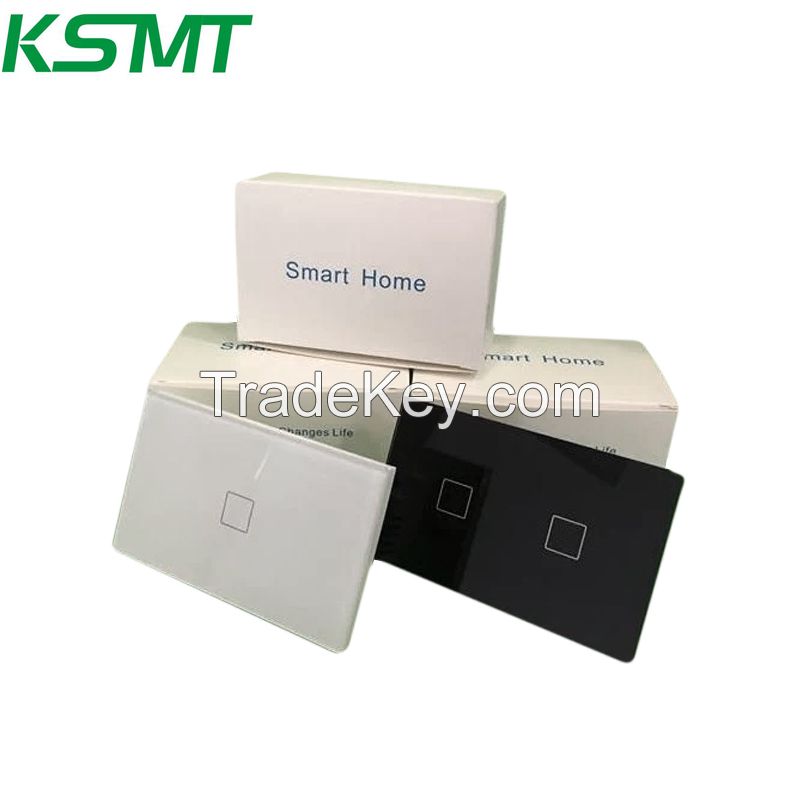 KAISI smart switch wifi touch 1/2/3/4 gang Glass Panel US standard 118*72MM wall switches