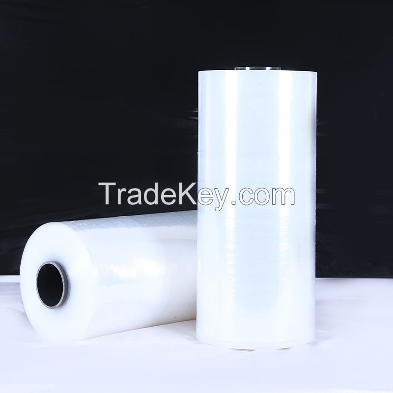 Machine PE wrapping film packaging film stretching film can be customized Width 50cm, weight 5kg, thickness 2.5-3s